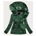Zelená dámska bunda s kapucňou (2021-11BIG)