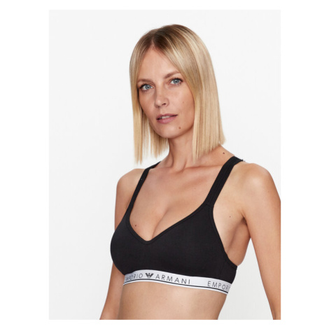 Emporio Armani Underwear Podprsenka bez kostíc 163995 3F227 00020 Čierna