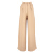 Trendyol Camel extra široký noha/široké nohavice, krepové pletené nohavice s plisovaným detailom