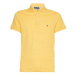 Tommy Hilfiger Polo tričko - MOULINE TIPPED SLIM POLO žlté