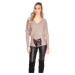 Trendy KouCla bat sweater with lacing white Einheitsgroesse