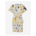 Letné a plážové šaty pre ženy ICHI - biela, žltá