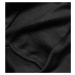 Čierna dámska tepláková mikina so sťahovacími lemami (W01-3)