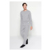 Trendyol Gray Men's Label Detailed Knitted Pajama Set