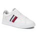 Tommy Hilfiger Sneakersy Supercup Lth Stripes Ess FM0FM04895 Biela