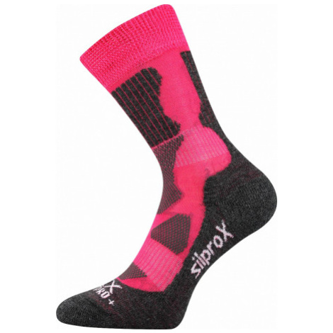 Dámske turistické ponožky VOXX 1 PACK-Merino Etrex-pink