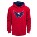 Washington Capitals detská mikina s kapucňou Prime Logo Pullover Fleece red