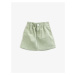 Koton Girl Ecru Mini Cotton Jean Skirt