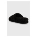 Papuče Polo Ralph Lauren Black Chunky Sherpa čierna farba, SLF6230CRL