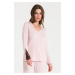 Dámsky pyžamový top LA072 Powder Pink - LaLupa pudrovo-růžová