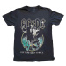 AC/DC Tričko For Those About To Rock Yellow Outlines Unisex Black