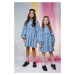 Dievčenské rifľové šaty Coccodrillo mini, oversize