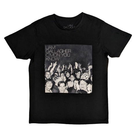 Liam Gallagher tričko C'mon You Know Čierna
