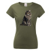 Dámská tričko s potlačou mačky - tričko pre milovníkov mačiek