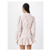 Bardot Košeľové šaty 'HENDRY'  svetlobéžová / ružová / pitaya / biela