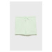 Detské krátke nohavice Tom Tailor zelená farba, jednofarebné,