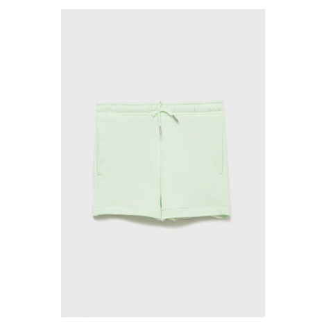 Detské krátke nohavice Tom Tailor zelená farba, jednofarebné,