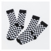Urban Classics Checker Socks 2-Pack Black/ White