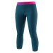 Dynafit nohavice Tour Light Merino W 3/4 Tight petrol