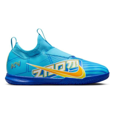 Nike JR MERCURIAL ZOOM VAPOR 15 CLUB KM IC Detská halová obuv, modrá, veľkosť 38