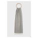 Vlnený šál Polo Ralph Lauren šedá farba, jednofarebný