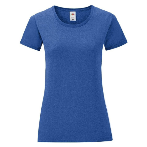 Blue Iconic women's t-shirt in combed cotton Fruit of the Loom