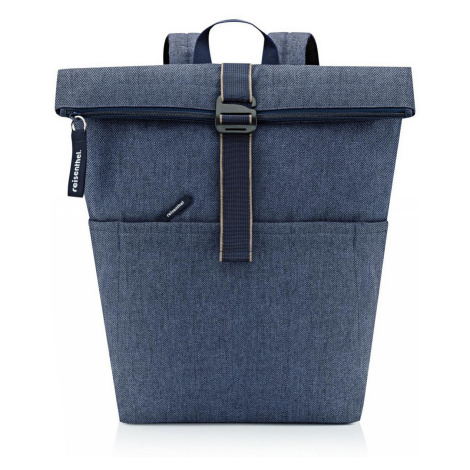 Rolovací batoh Reisenthel Rolltop backpack Herringbone dark blue