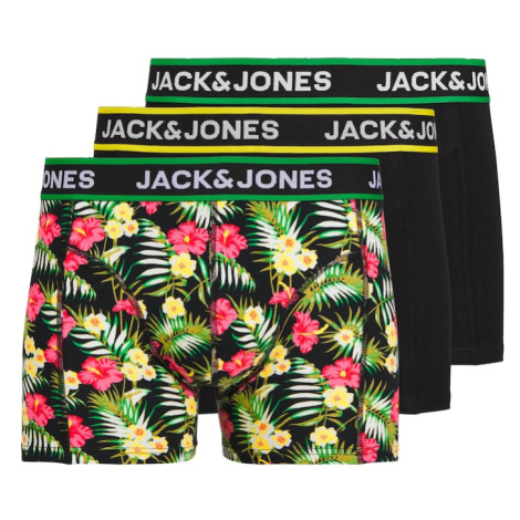 JACK & JONES Boxerky  zelená / ružová / čierna / biela