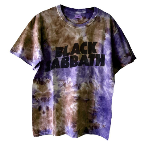 Black Sabbath tričko Wavy Logo Fialová