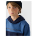 Chlapčenská mikina s kapucňou 4F JUNIOR SWEATSHIRT-JWAW24TSWSM1222-30S-DARK BLUE