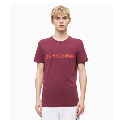 Pánské tričko model 6475918 vínová vínová - Calvin Klein