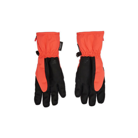 4F Lyžiarske rukavice H4Z22-RED003 Koralová