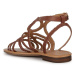 Kožené sandále Geox D SOZY S dámske, hnedá farba, D35LXA 00081 C0013