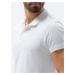 Ombre Polo tričká S1374 White