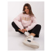 Light pink hoodie with inscription
