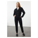 Trendyol Black Waist Detailed Denim Jumpsuit