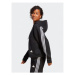 Adidas Mikina Future Icons 3-Stripes Full-Zip Hoodie HT4715 Čierna Loose Fit