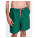 Ombre Men's two-tone ribbed swim shorts - dark green