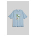 TRIČKO GANT HAWAII PRINTED GRAPHIC SS T-SHIRT DOVE BLUE