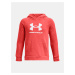 Červená detská mikina s kapucňou Under Armour UA Rival Fleece BL Hoodie