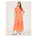 TWINSET Každodenné šaty 201TT2051 Oranžová Regular Fit