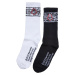 Ramones Skull Socks 2-Pack Black/White