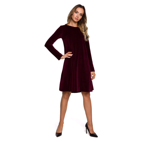 Made Of Emotion Dress M566 Maroon