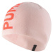 Puma ESS CLASSIC CUFFLESS BEANIE JR Detská pletená čiapka, ružová, veľkosť