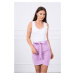 Wrap skirt with tie at the waist purple