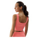 Dámska tréningová športová podprsenka 4F SLEEVELESS-4FWSS24TSLEF072-63N-CORAL NEON