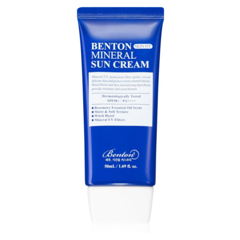 Benton Skin Fit Mineral minerálny opaľovací fluid na tvár SPF 50+