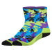 ASICS COLOR CAMO RUN CREW SOCK Dámske športové ponožky, zelená, veľkosť