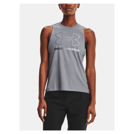 Under Armour Tank Top Live Sportstyle Graphic Tank-GRY - Women