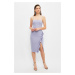 Trendyol Lilac Ruffle Detailed Dress